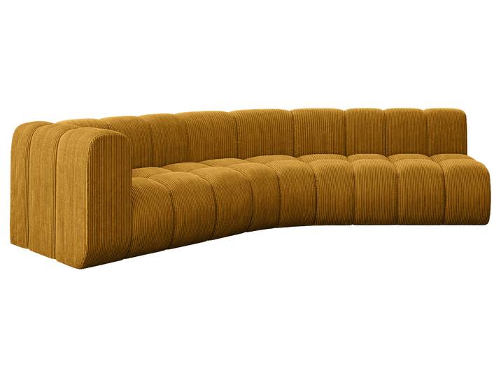 Ecksofa Karex-L1 Senfgelb - Poso 42