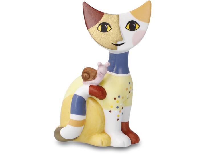 Sammelfigur GOEBEL Figur Rosina Wachtmeister - Nicola , bunt, B:5cm H:8cm T:4cm, Porzellan, Dekofiguren, Sammelfigur, Katze