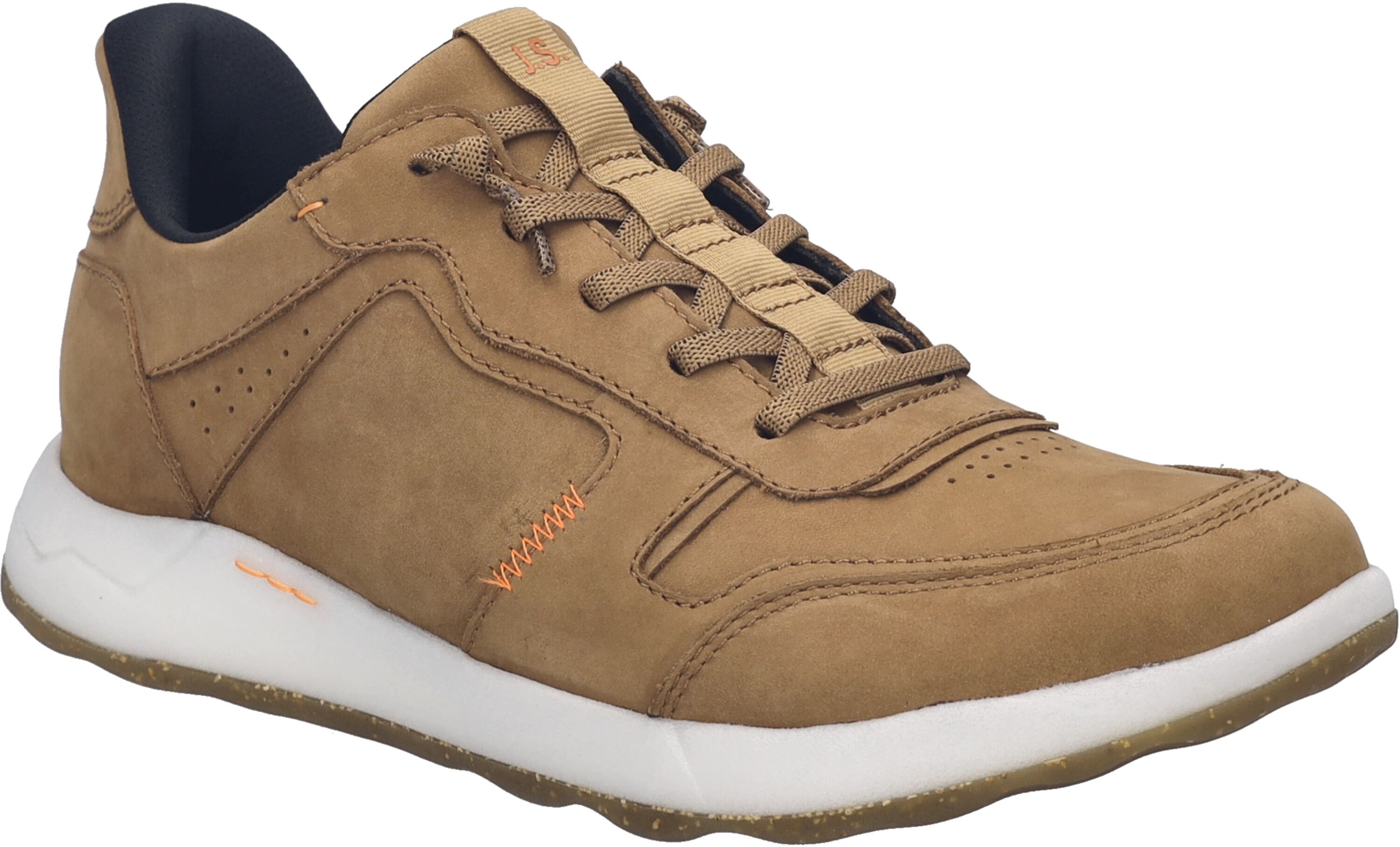Sneaker JOSEF SEIBEL "Clint 03, nuss", Herren, Gr. 42, braun (nuss), Obermaterial: 100% Rindsleder Leather cow., Schuhe Sneaker