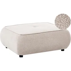 OTTOMANE Bouclé Beige Salla