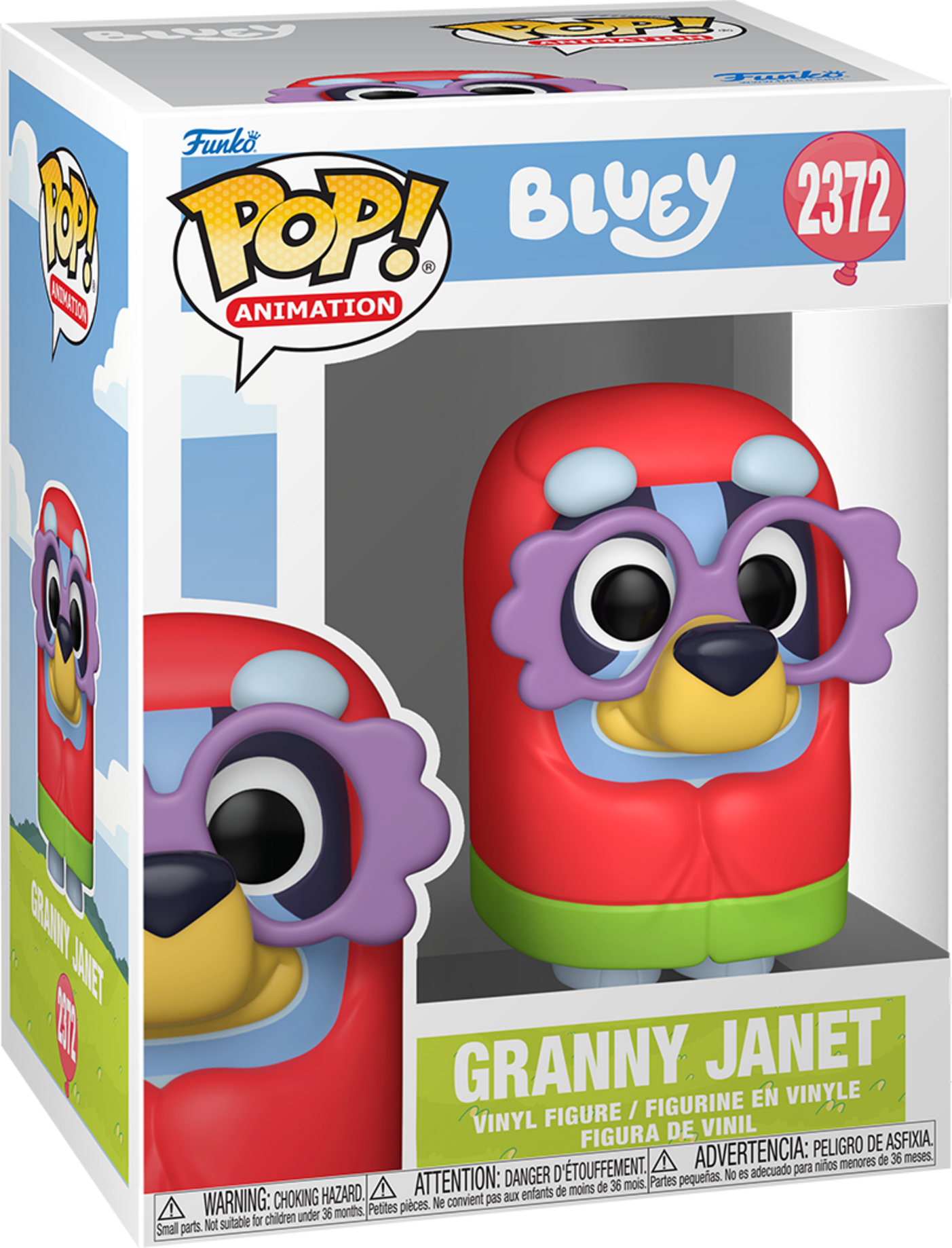 Funko Pop! Animation Bluey Granny Janet Vinyl Figure #2372 - Official Bluey Collectible