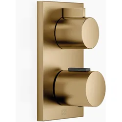 Dornbracht UP-Thermostat mit Einweg-Mengenregulierung, 36425670-39, Farbe: Dark Brass gebürstet