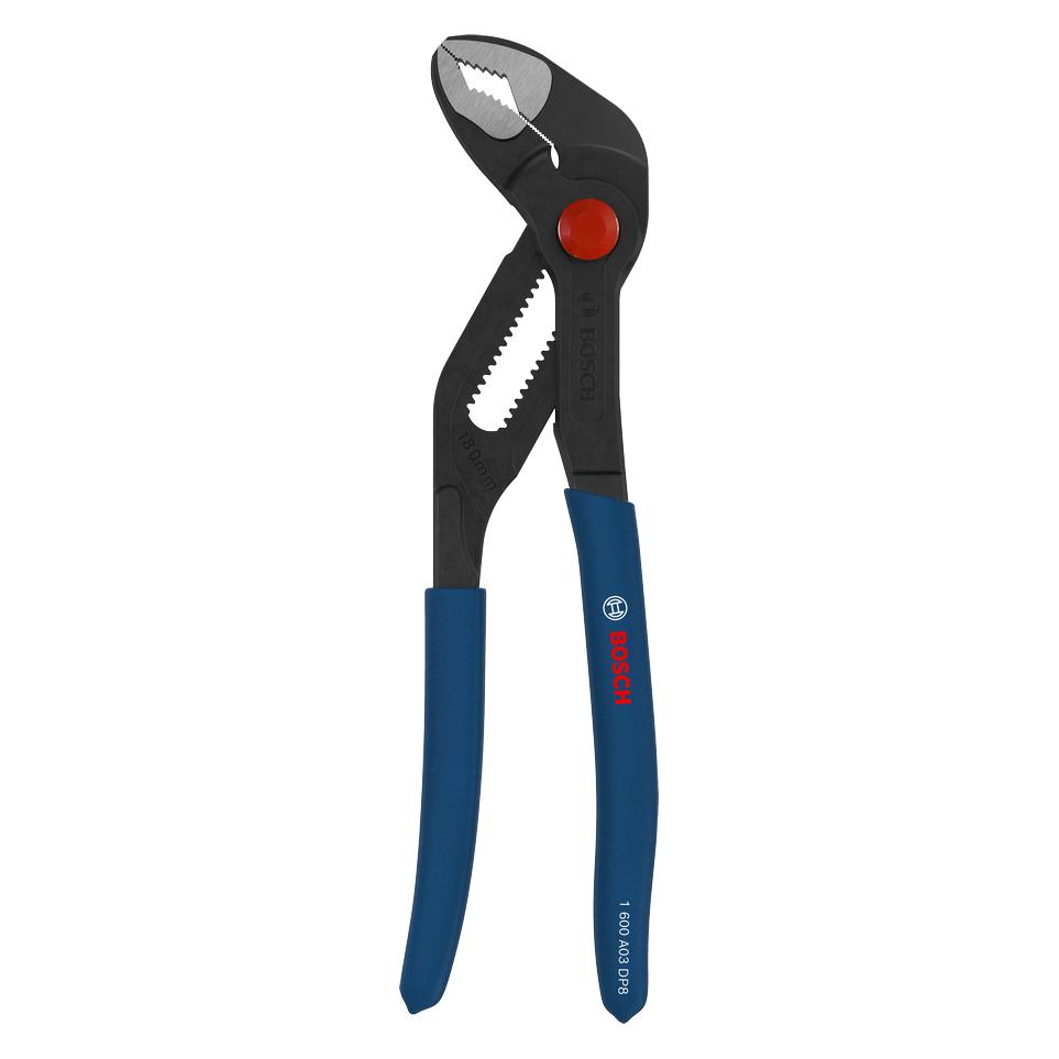 Bosch Hausgeräte Wasserpumpenzange 180 mm tauchbeschichtete rutschfeste Griffe - 1600A03DN5 (180 mm) (24561785)