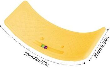 Uplifted Finds Twisting Balance Board For Kids With Multifunctional Seesaw Design yellow