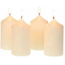 24x Stumpenkerzen ivory 50x90mm