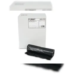 Plock GmbH Müllbeutel Funny - 75 Abfallbeutel - schwarz - ca.240 L - Müllsäcke