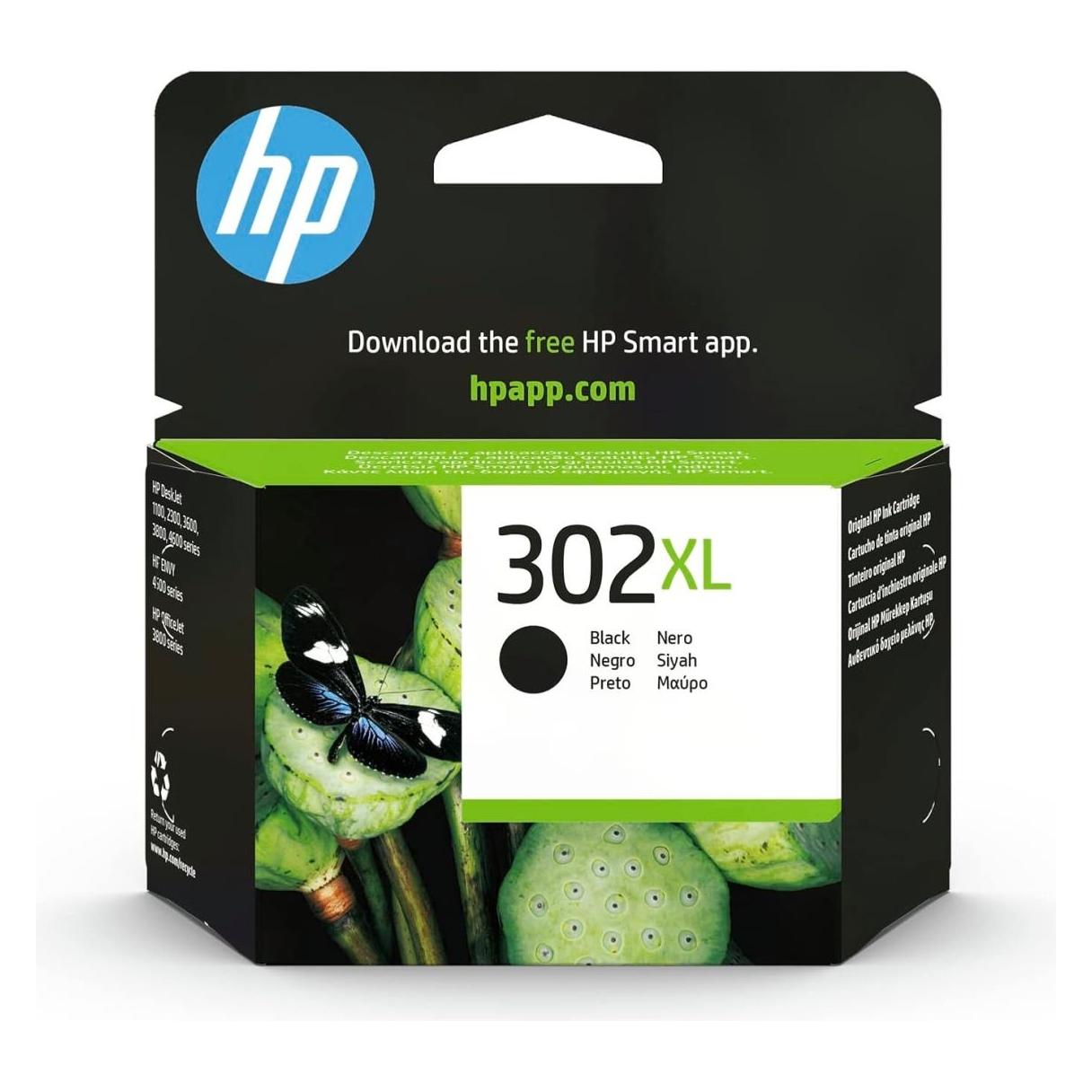 HP Hewlett-Packard 302XL/304XL Black Original Ink Crtg, 302XL/304XL (BK) (B7RT9AE#LS2)