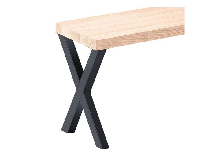 LAMO Manufaktur Sitzbank LSB Sitzbank (Komplett-Set, 3-Teilig), 40mm stake Massivholzplatte