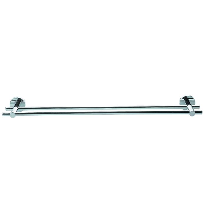 nwb Badetuchstange doppelt Pro 020 chrom, mit Befestigungstechnik zum Kleben