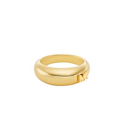 Fingerring MICHAEL KORS "Schmuck Geschenk Metall Ring PREMIUM" Gr. 19, gold (gelbgoldfarben), Fingerringe, Damen, 19, ohne Zirkonia, Metall, 3mm, Fingerring, wahlweise mit oder ohne Zirkonia