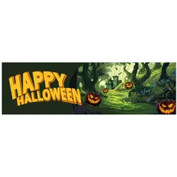EUROPALMS Halloween Banner, Geisterwald, 300x90cm