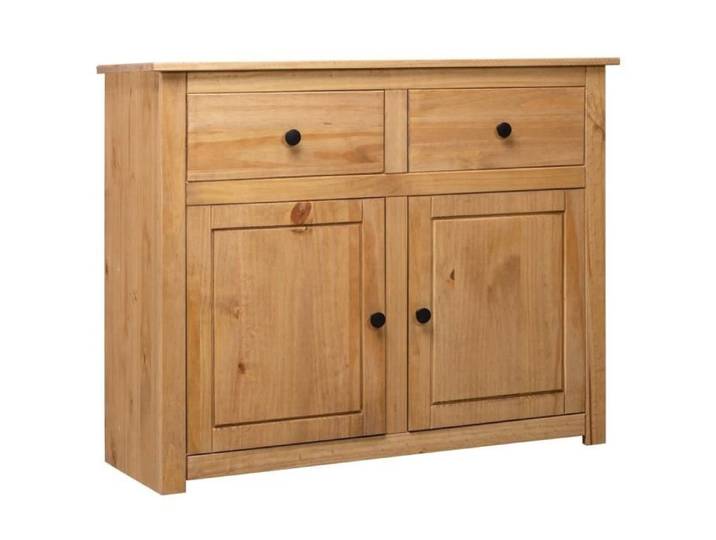 Buffet bas - VIDAXL - Pin solide - 2 tiroirs - 2 portes - Marron