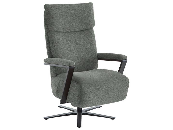 Cantus Relaxsessel, Graublau, Metall, 68x117x85 cm, Fussart wählbar, Lederauswahl, Stoffauswahl, Relaxfunktion, Liegefunktion, gepolsterte Armlehnen, Wohnzimmer, Sessel, Relaxsessel