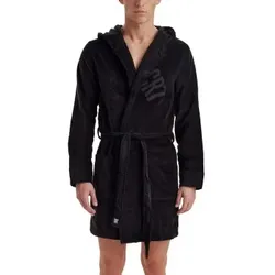CR7 Cristiano Ronaldo Cotton Bathrobe Schwarz Baumwolle Medium Herren
