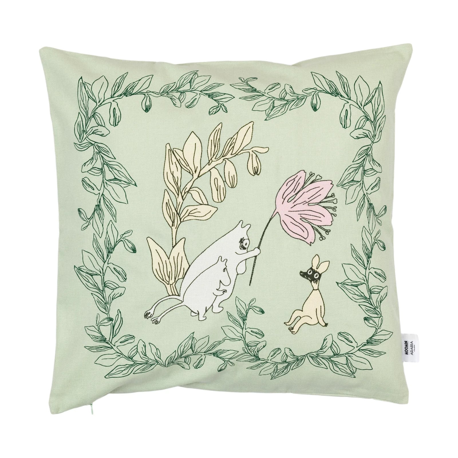 Moomin Arabia Mumin kussenhoes Groen 50 x 50 cm