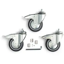 Manfrotto Rollen 3er-Set Ø100 mm mit Bremsen