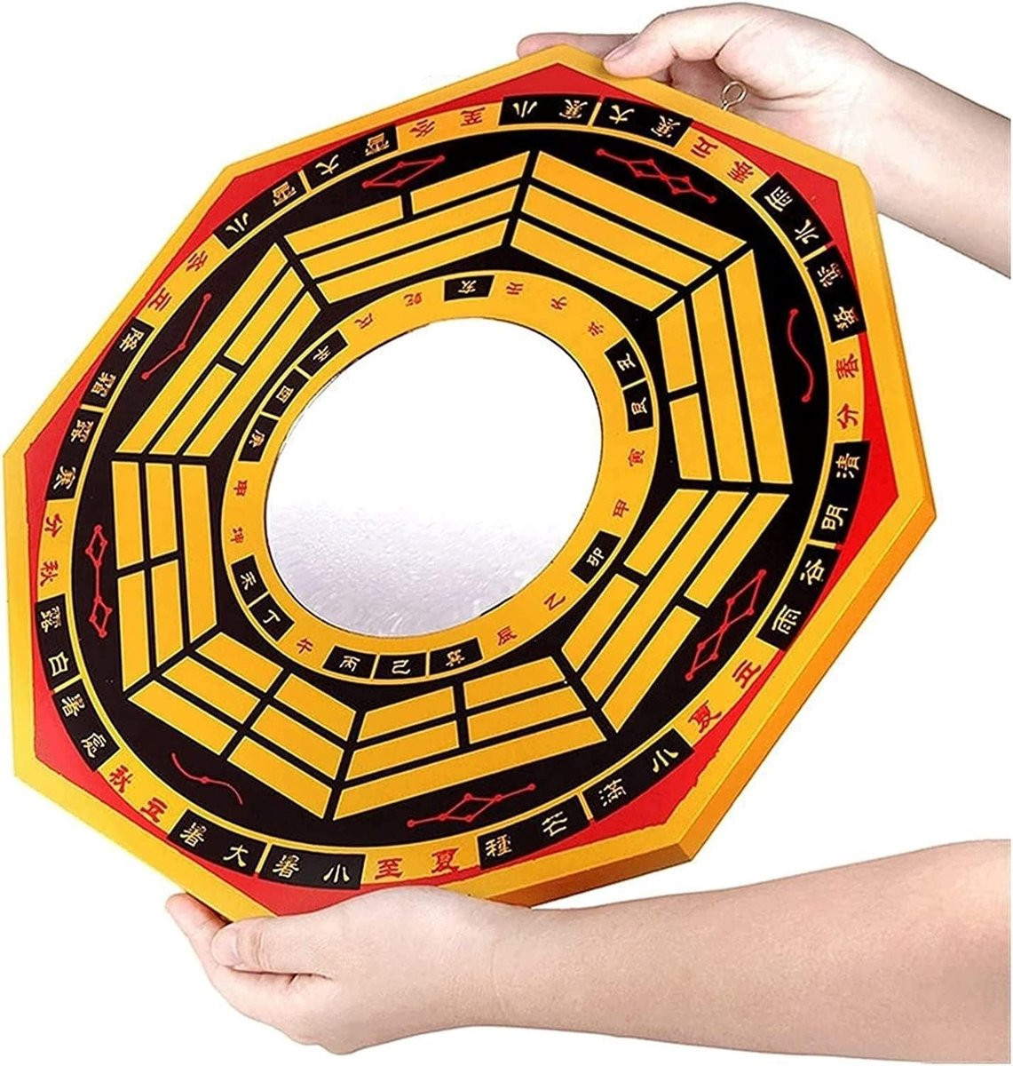 Bagua Spiegel Feng Shui Decoratie Rond Vintage Convexe en Concave