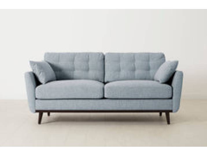 Zweisitzer-Sofa Model 10, Meerglasblau