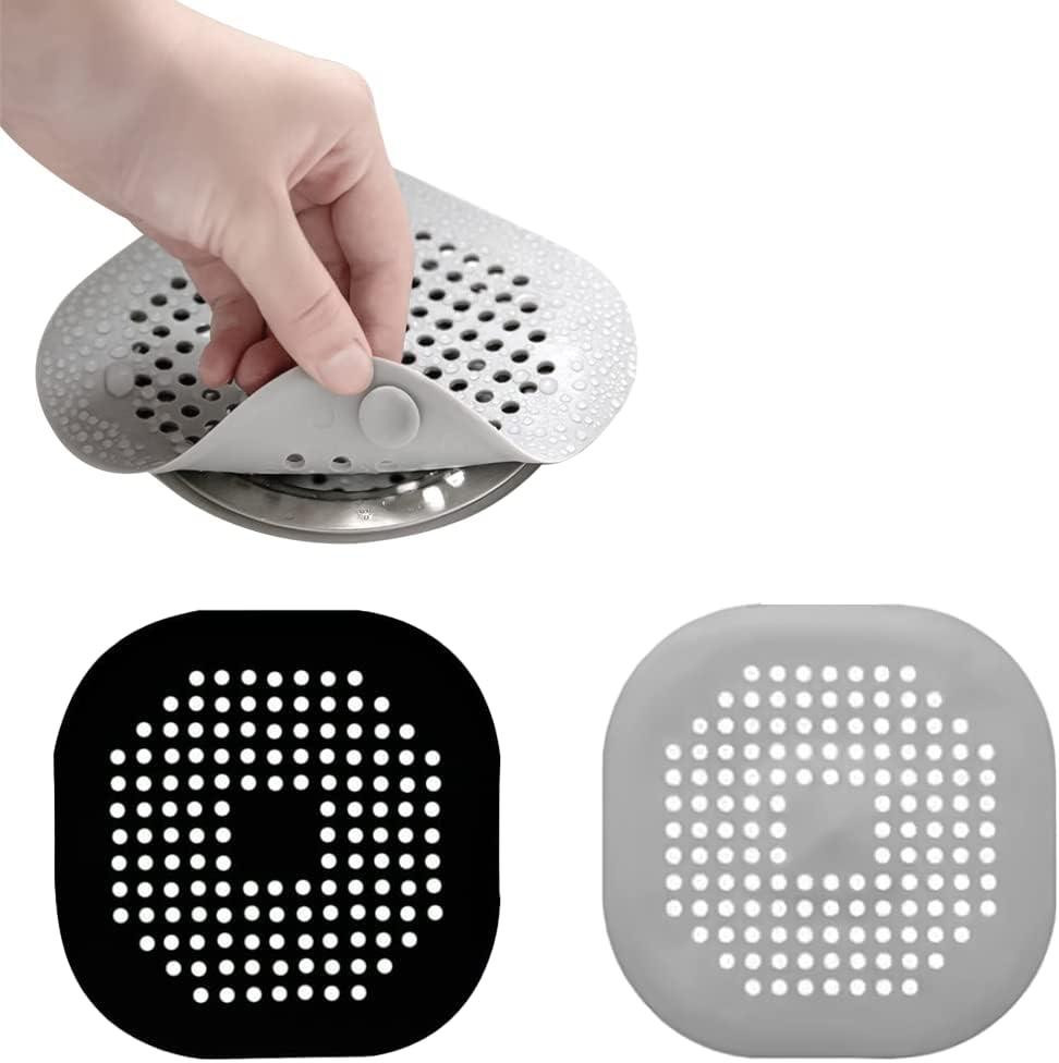 oCreon Siliconen afvoerbescherming Set van 2 - Spoelbakfilter met zuignap voor haar - Badkamer, Douche en Keuken
