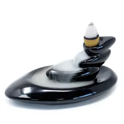 Back Flow Incense Burner - Small Pebbles