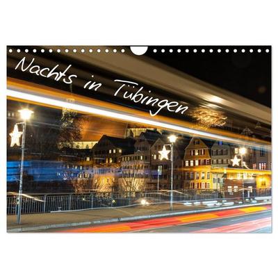 Nachts in Tübingen (Wandkalender 2026 DIN A4 quer), CALVENDO Monatskalender
