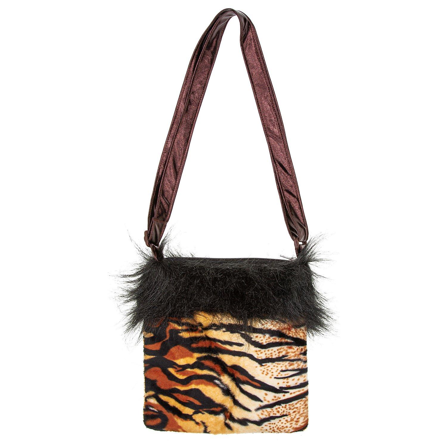 buttinette Tasche "Tiger", schwarz/braun