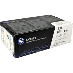 2 HP Toner CF283AD 83A Doppelpack schwarz