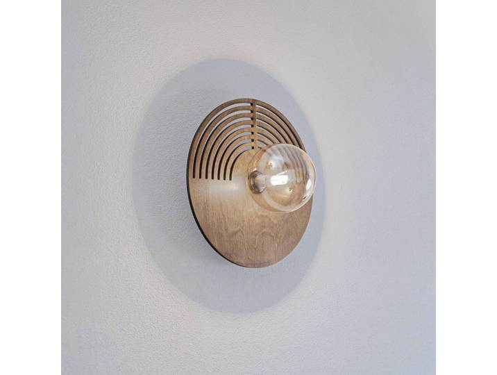 Wandlampe Lunar TK Lighting, dimmbar, Holz hell, für Wohn- / Esszimmer, Holz, Modern, Wandleuchte, Wandlampe Innen
