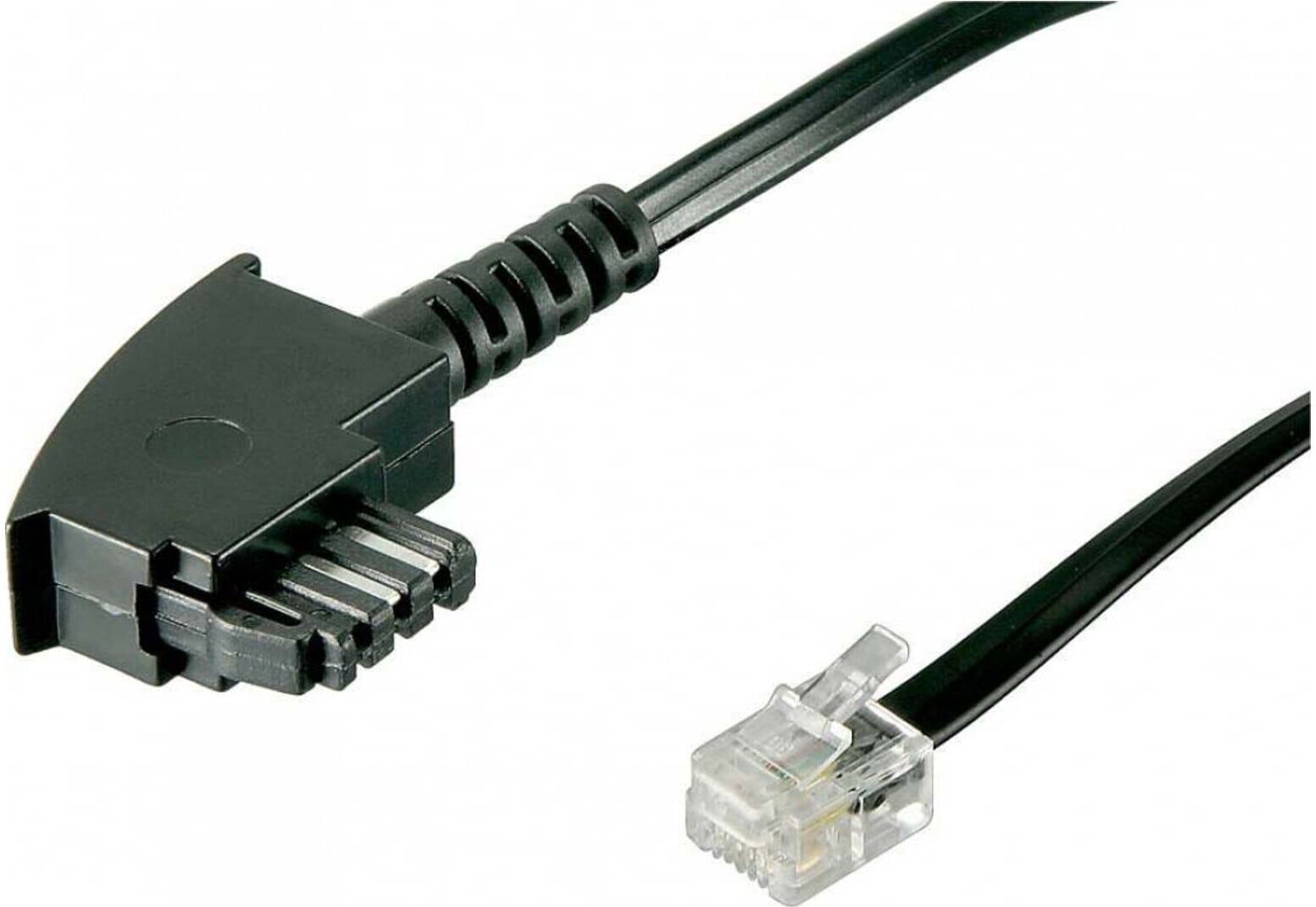 Goobay TAE-F-Anschlußkabel 6m schwarz St/St 68536)