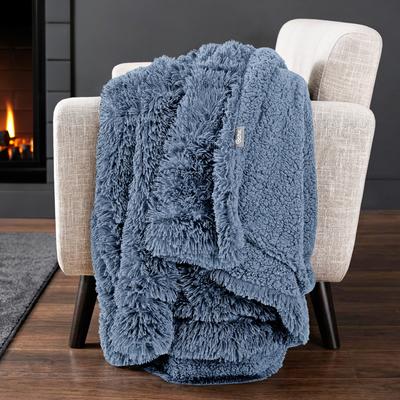 Bare Home Shaggy Faux Fur Sherpa Blanket