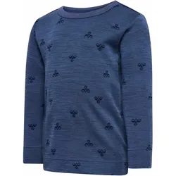 hummel hmlMINI Merino Langarmshirt 8588 - vintage indigo 86
