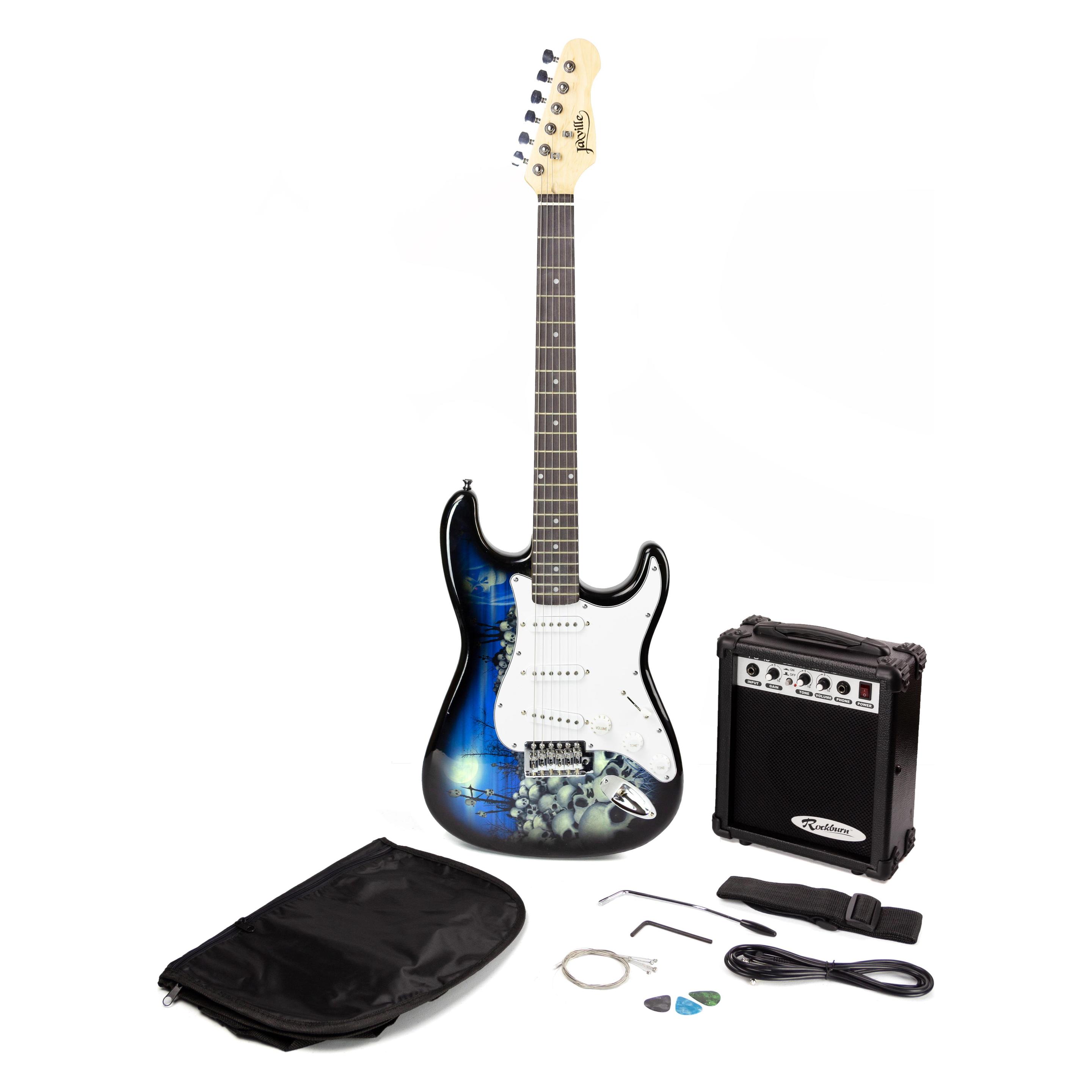 PDT JaxvilleSkull Guitar Package (ST1-RPA-PK)
