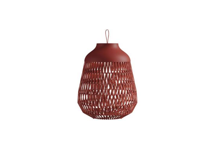 Lodes Bodenaußenleuchte Stitch, aus Outdoor-Gewebeband, E27 - R