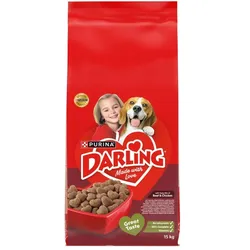 PURINA Darling mit einer köstlichen Mischung aus Rind und Huhn, 15 kg