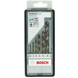 BOSCH 6-tlg. Metallbohrer-Set »HSS-Co Robust Line« silber