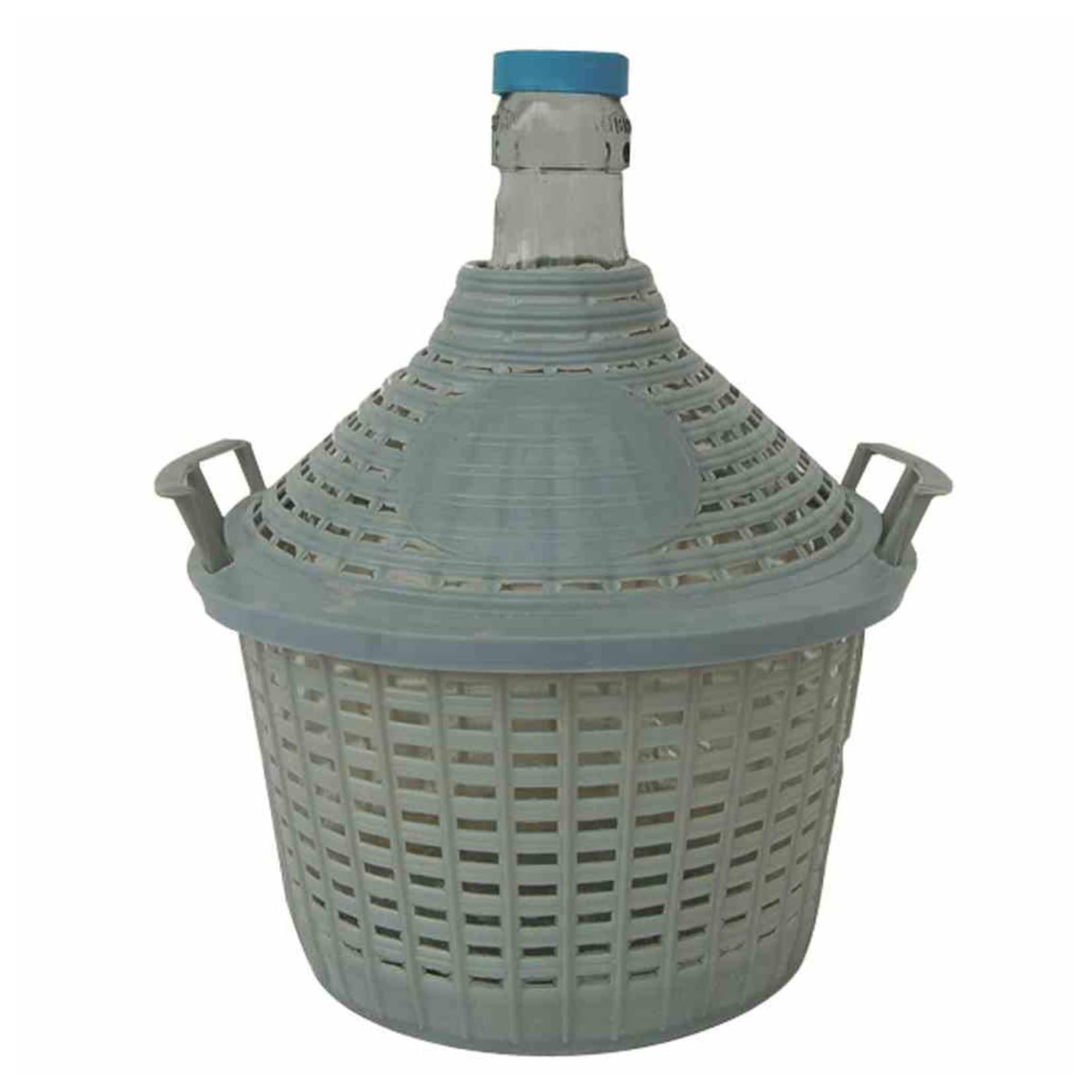 SCHMITT Korbflasche 5 l Weinballon Gärtopf Glasflasche Gefäß für Apfelwein Ob