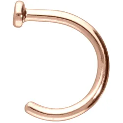 14/18 Karat Gold Nasenring offen PLATTE