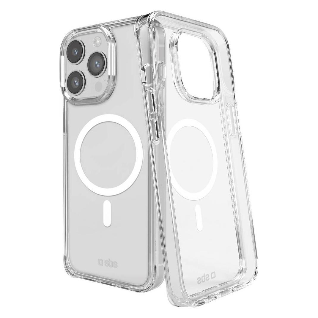 SBS Light Mag Cover kompatibel für iPhone 16 Pro transparent (Apple iPhone 16 Pro) (TELIGMAGIP1661PT)