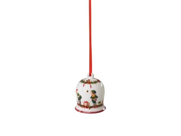 Villeroy & Boch - Annual Christmas Edition 2026 Jahres-Glocke 6x7cm Bunt, Weihnachts-Sammlerstück, Limitiert, Golddetails, Weihnachtsdekoration, Deko Weihnachten, Premium Porzellan
