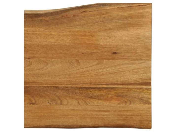 HEFZGDB Massivholz Tischplatte mit Baumkante 60x60x2,5 cm aus Mango Naturkante rustikales Design für Tisch Erneuerung und Möbelgestaltung, robuste Tropische Hartholzplatte