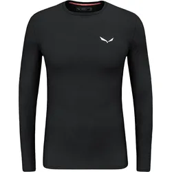 Salewa, Herren, Funktionsshirt, Cristallo Warm Alpine Merino Responsive Langarm Baselayer (46, S), Schwarz