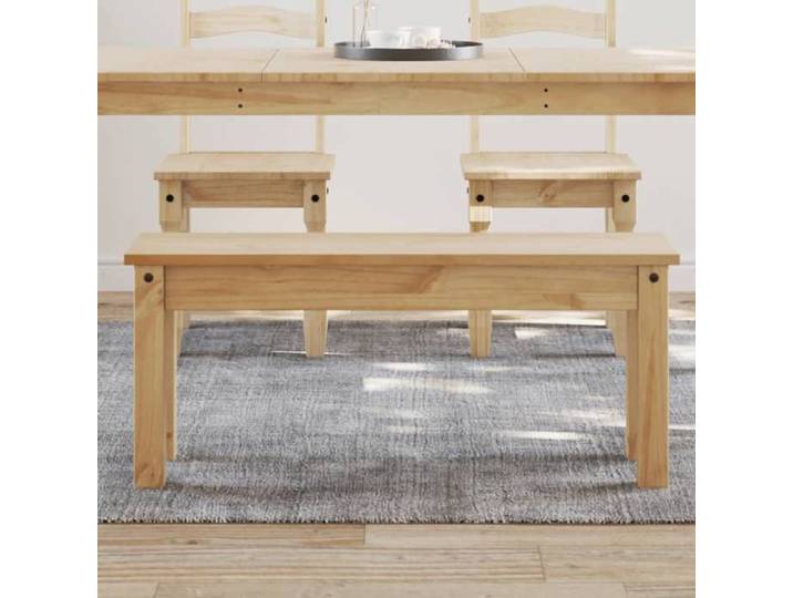 SALE 2026  siège d'appoint Brun - Banc à manger Panama 105x30x45cm - bois massif de pin PRO564445644