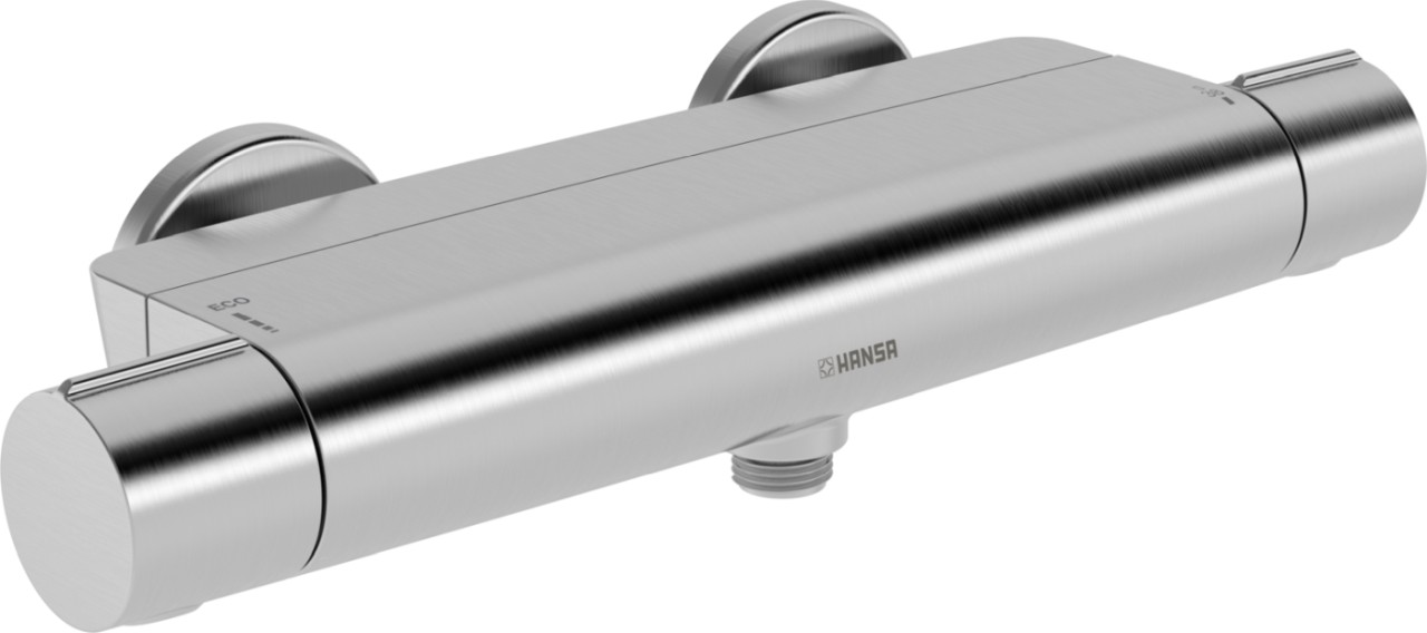 Hansa Brausebatterie HANSAOPTIMA 6514, Stahl gebürstet, 6514020180 6514020180