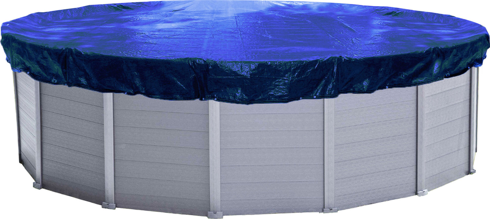 Quick Star Zwembaddekzeil rond Blauw Ø 610 cm UV-bestendig en dubbel gecoat