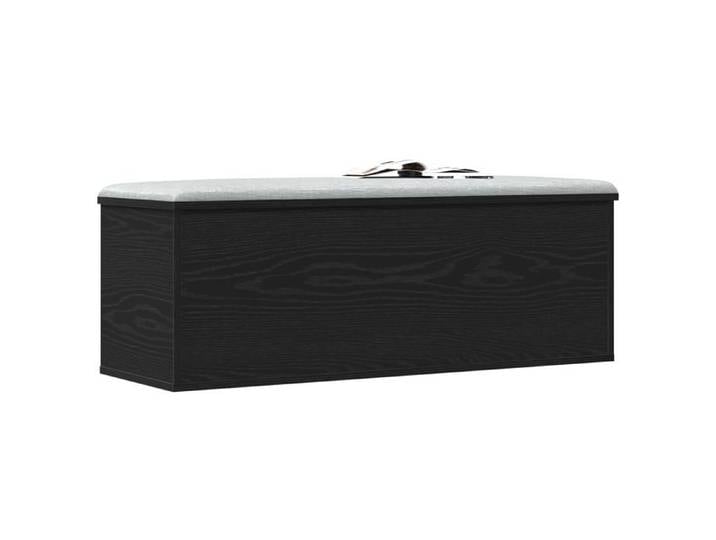 Elégant Coffre de rangement Banc de salon - chêne noir - 102x35x35 cm - bois d'ingénierie &4711843