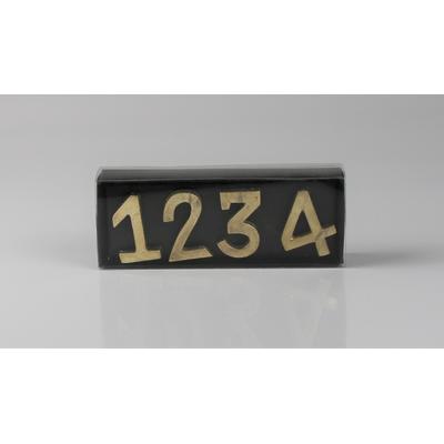 Deko-Schriftzug AM DESIGN "Kerzenstecker, aus Aluminium", gold, B:5cm, Aluminium, Dekofiguren, 2er Set