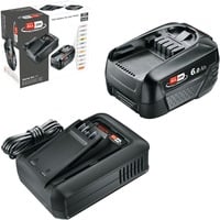 Akku Starter-Set 18V 1x 6,0Ah + Schnellladegerät AL 18V-44 schwarz, Li-Ionen Akku 6,0Ah, POWER FOR ALL ALLIANCE