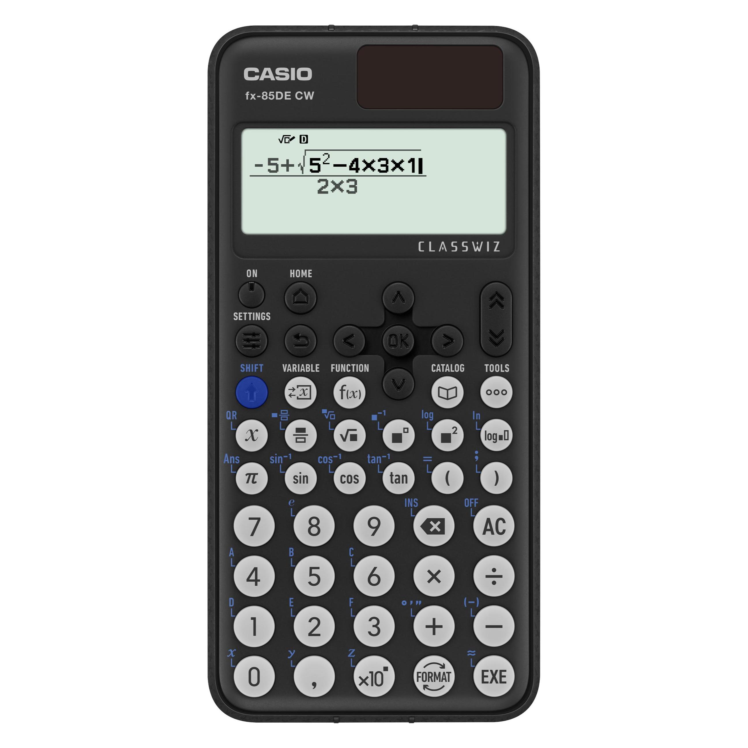 Casio FX-85DE CW (Batteriebetrieb, Solarenergie) (FX-85DE CW)