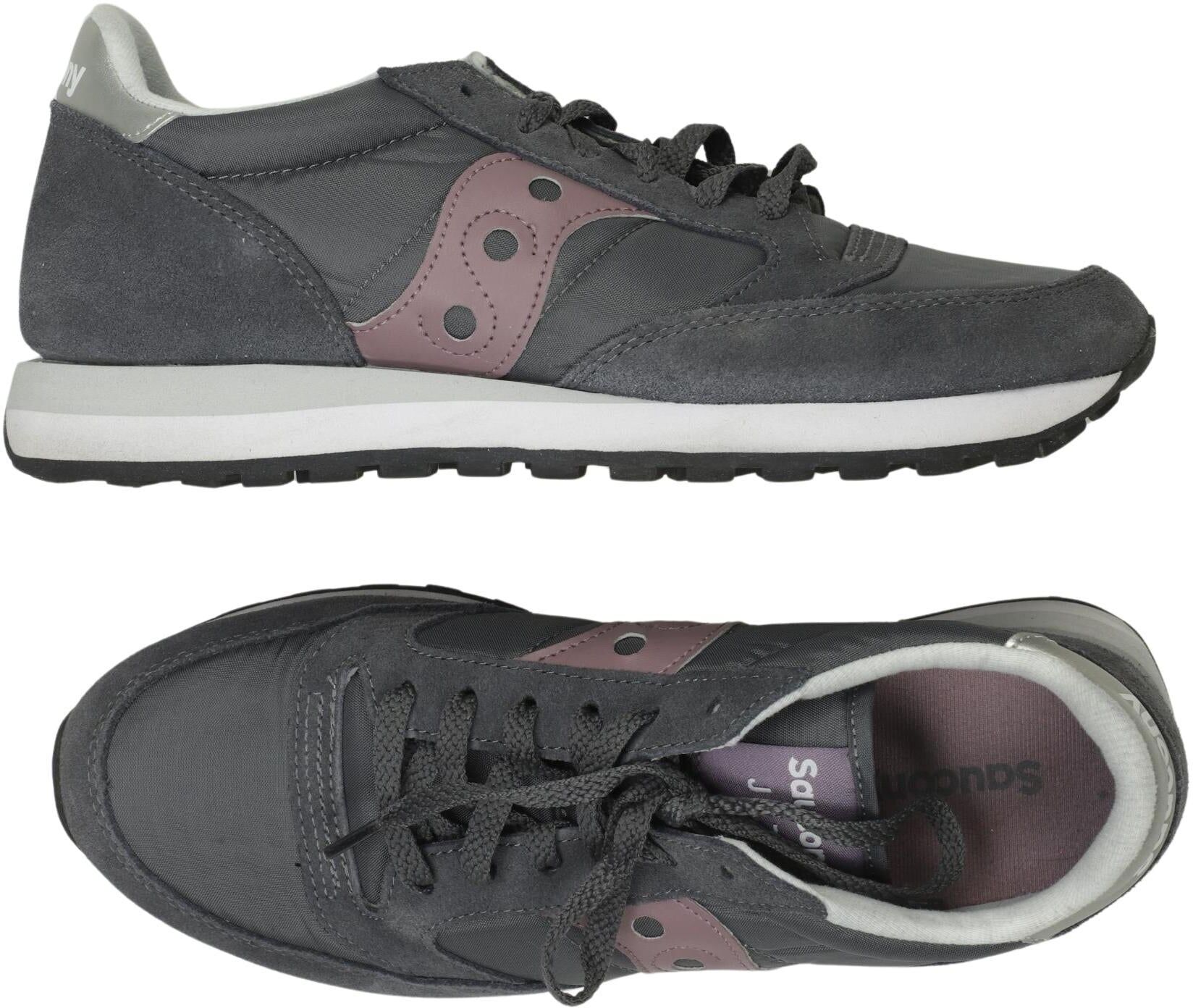 Saucony Damen Sneaker, Grau, Gr. EU 40.5, Leder - Second Hand