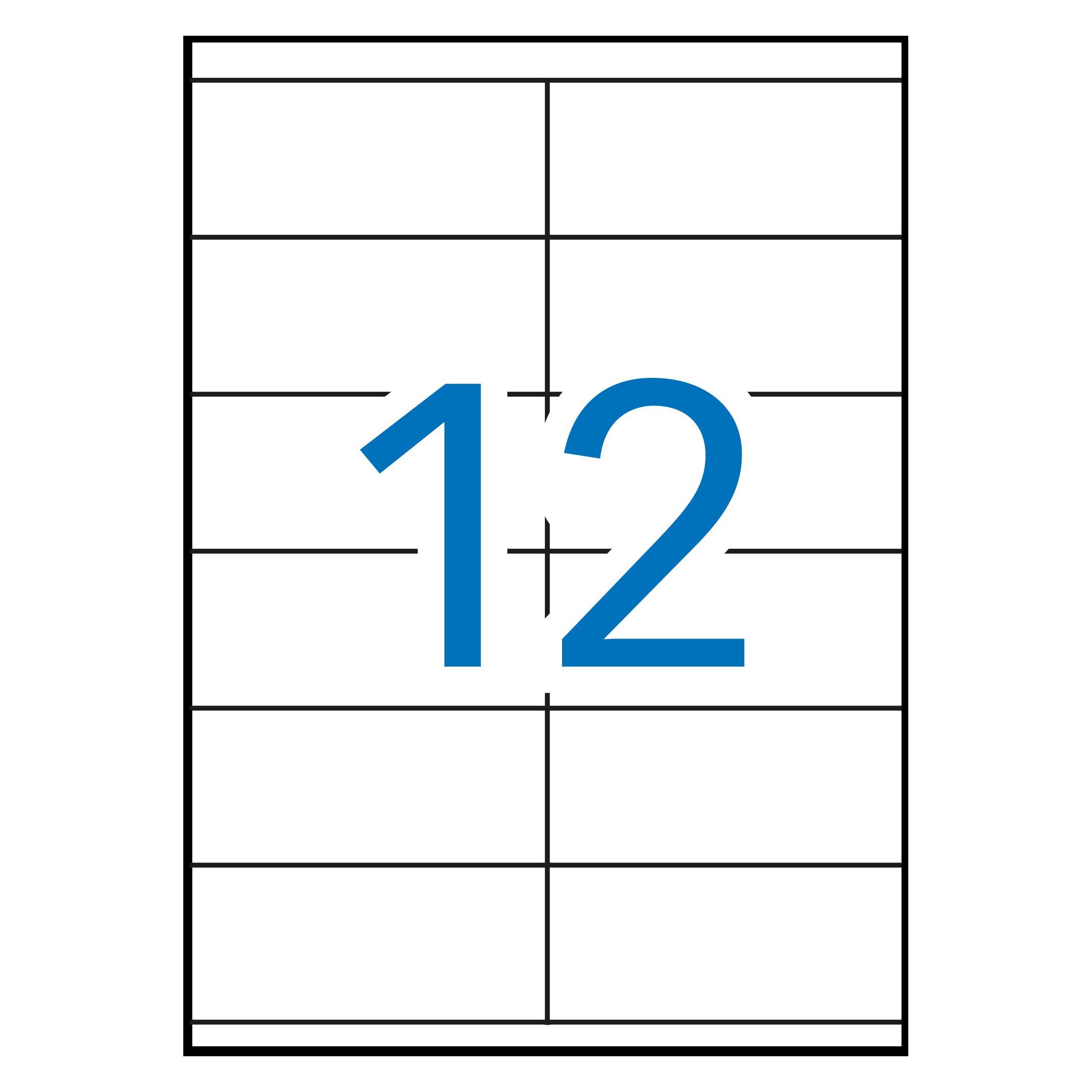 Apli Etiketten weiss 105,0X48,0 100 Blatt (1289)